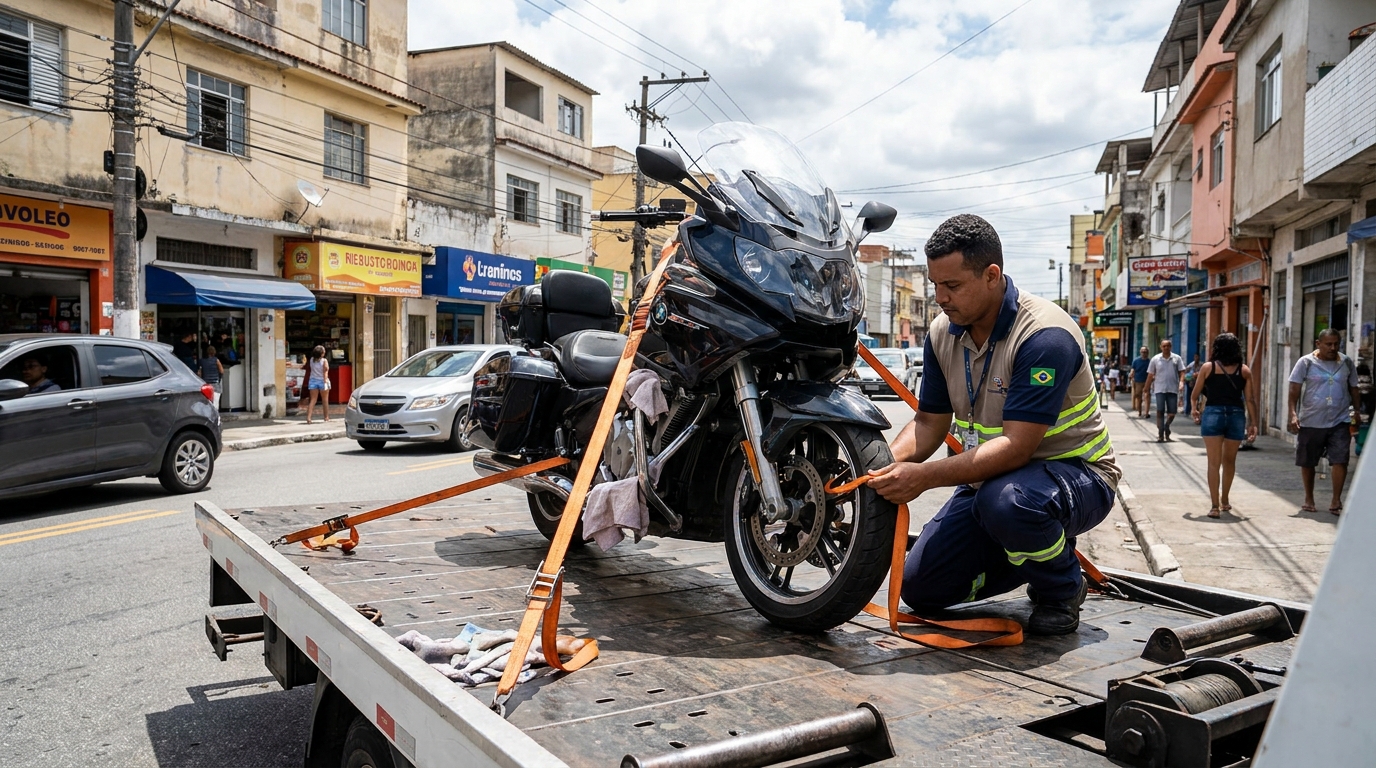 Remoção de Moto em Pane no Bairro Mandacaru, Petrolina‑PE